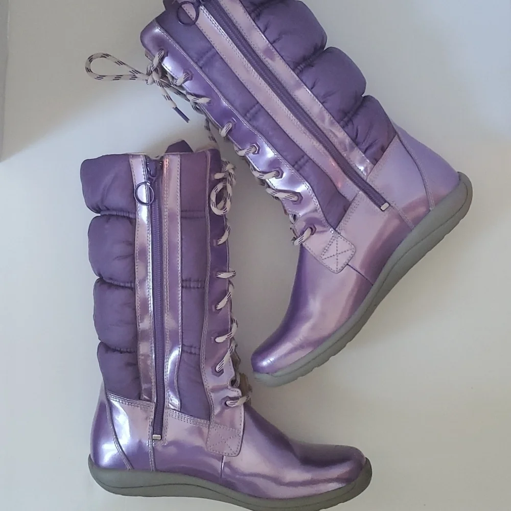 Timberland Winter Snow Boots- Metallic Purple